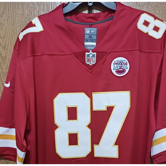 Travis Kelce (Nike)-(Chiefs)-(Jersey)-(Red)-(New Condition)-(Size:XL)-$100.00 - Picture 3 of 9
